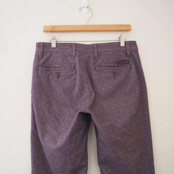 AG Adriano Goldschmied The Marshall Slim Chino Kleven Plum Pants sz 30R - Picture 9 of 10